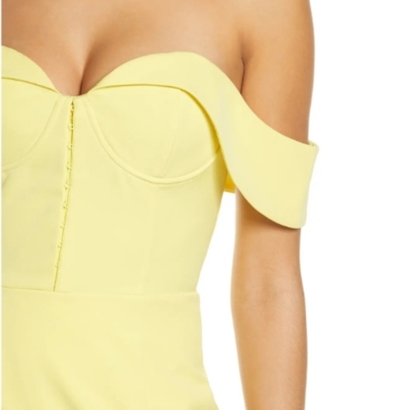 Lavish Alice Pin-Up Bustier Lemon Yellow Dress, Siz6 6 - Picture 2 of 5